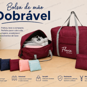 bolsa de mão dobrável personalizada