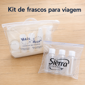 Kit de frascos Personalizado / Kit de frascos para viagem